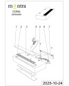 CONIL * APLIQUE LED 20W CCT DIM NEGRO